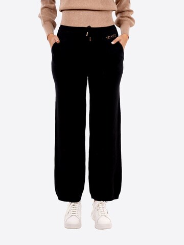 Regular Pantalon de sport 'Pantalone Tuta YES-ZEE da Donna - blu P369RU00710' Yes Zee en noir