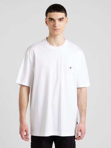 BOSS Majica 'Taut' | bela barva: sprednja stran