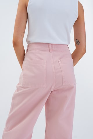 Aligne Wide leg Jeans in Pink