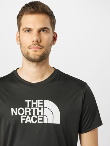 THE NORTH FACE Rovný strih Funkčné tričko 'REAXION EASY' - Čierna