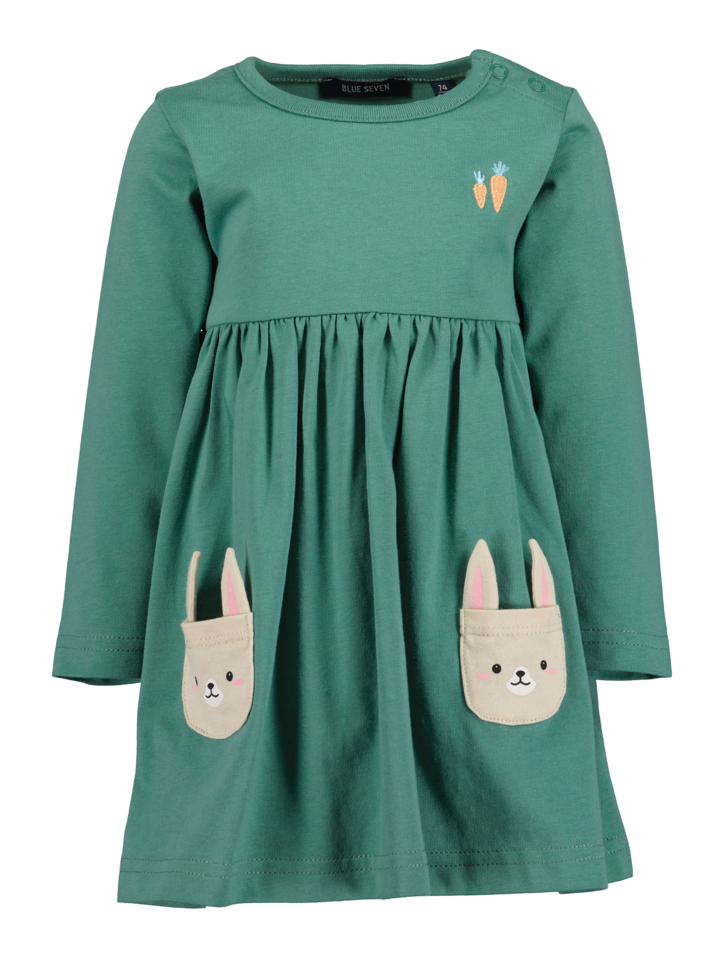 BLUE SEVEN - Vestido en verde: frente