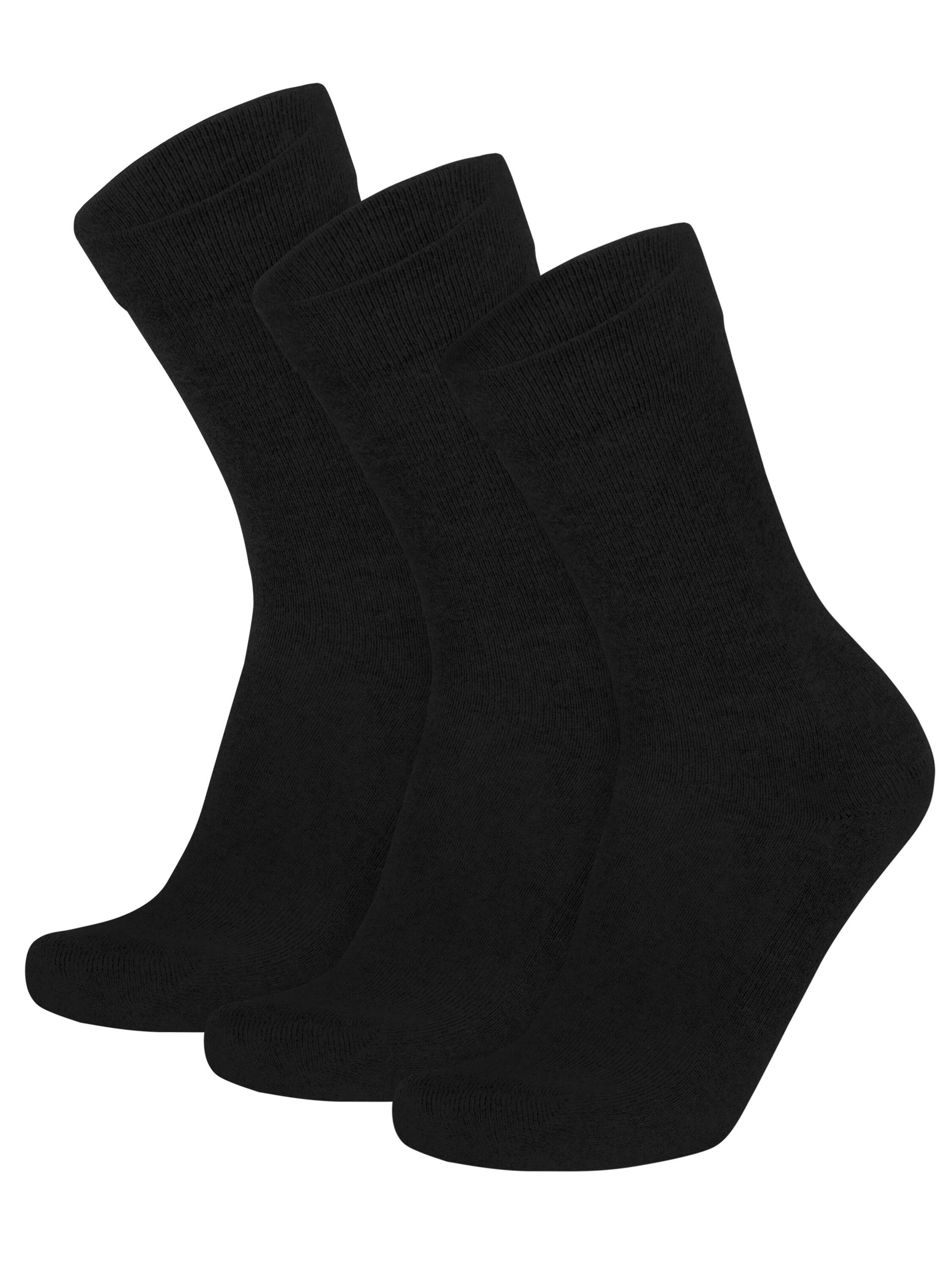 Chaussettes normani en noir : devant