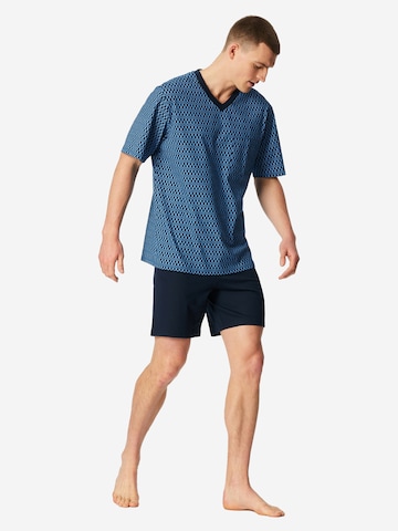 Pyjama court 'Comfort Nightwear' SCHIESSER en bleu