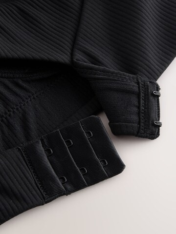 Next Bustier Sport bh 'Active Gerippter' in Zwart
