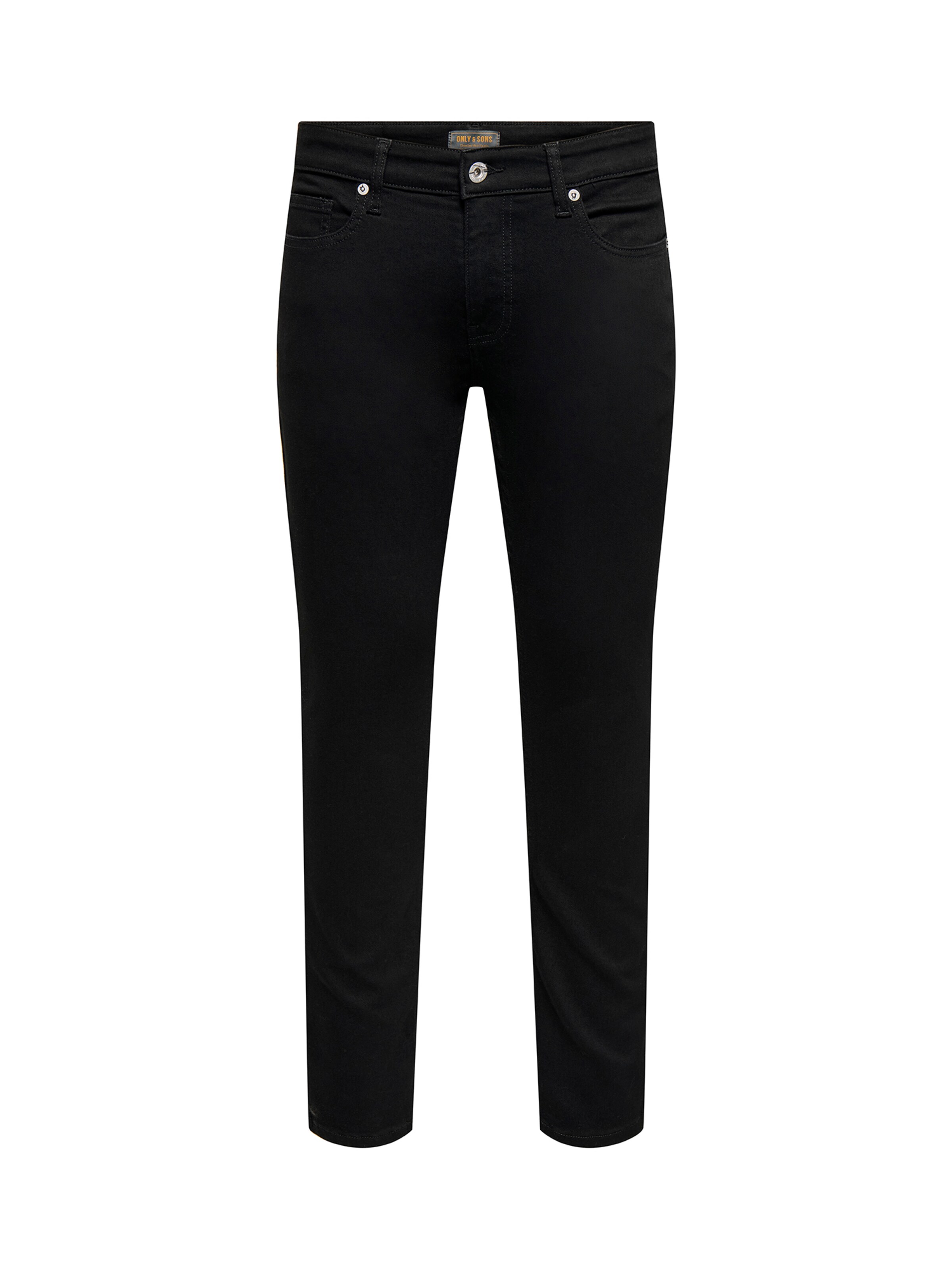 Only & Sons Skinny Jeans 'ONSWARP' in Black: front