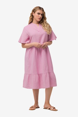 Robe Ulla Popken en rose : devant