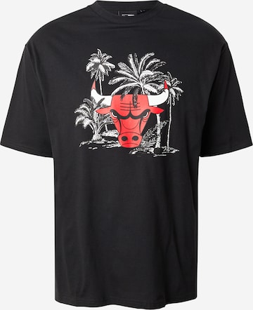 juoda NEW ERA Marškinėliai 'NBA PALM TREE CHIBUL': priekis