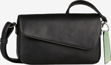 TOM TAILOR DENIM Schoudertas 'Neona' in Zwart: voorkant