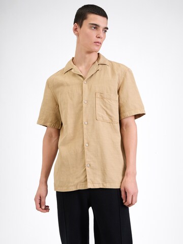 Coupe regular Chemise 'Cisco' STRELLSON en marron : devant
