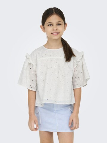 ONLY GIRLSBluza 'KOGDaisy' - bijela boja: prednji dio