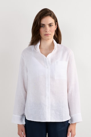 INTIMISSIMI Blouse 'The Pure Linen' in White: front
