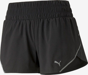 PUMA Regular Спортен панталон в черно: отпред