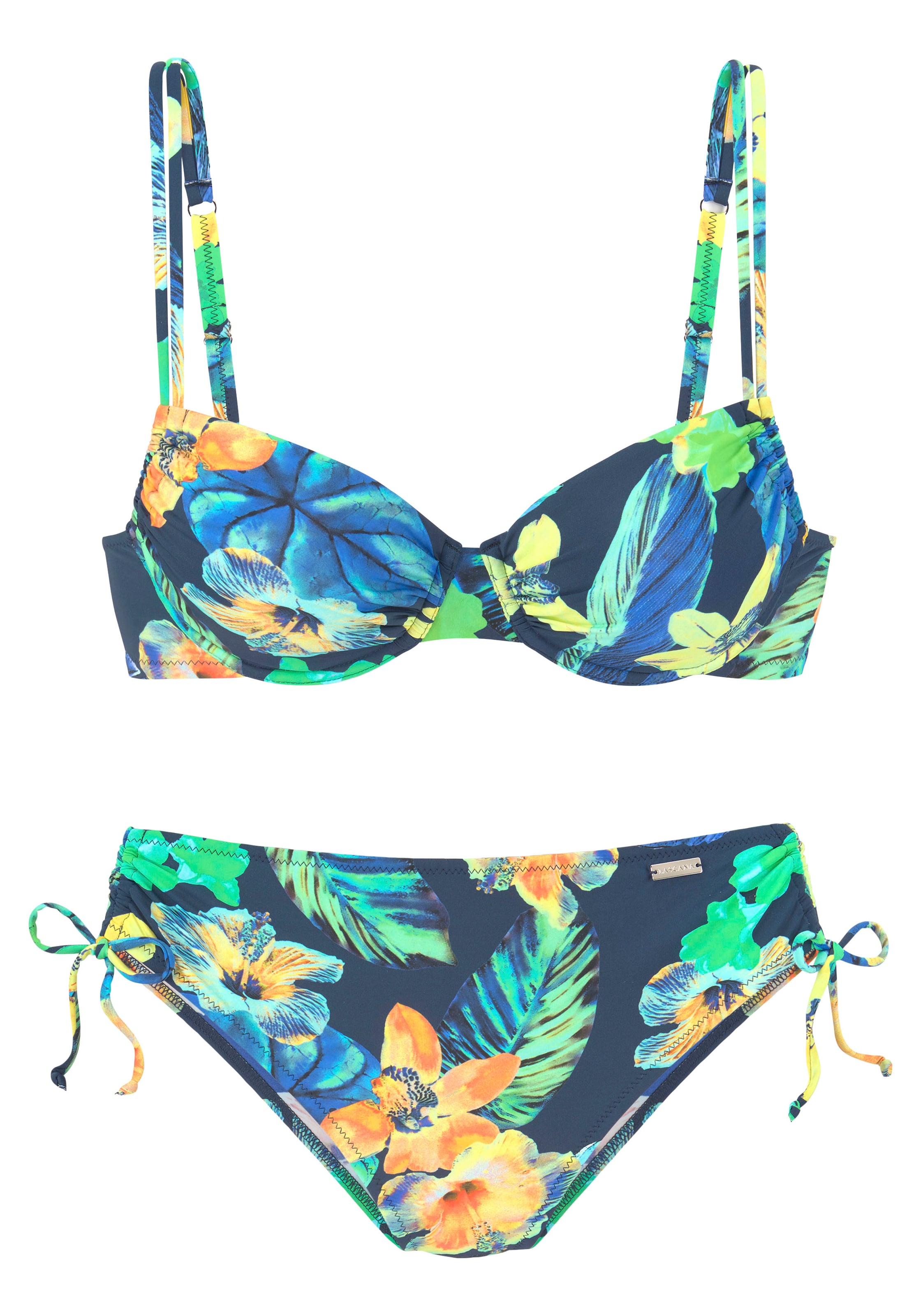 LASCANA Бюстгальтер под футболку Бикини в Синий: спереди