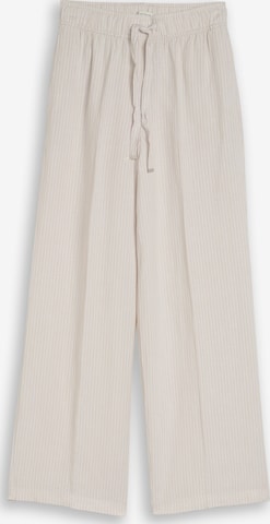 Baggy Pantalon TOM TAILOR en beige : devant