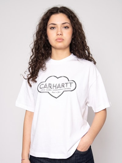 Maglietta 'W' S/S Cloud Heart T-Shirt White' in XS Carhartt WIP di colore bianco, Visualizzazione prodotti
