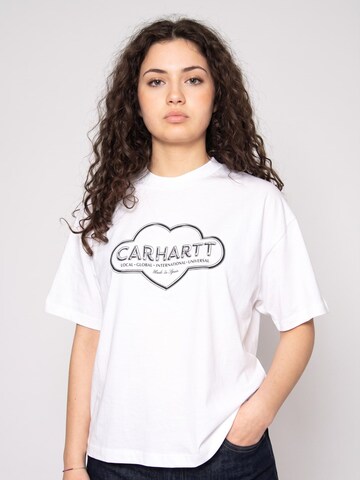 Maglietta 'W' S/S Cloud Heart T-Shirt White' di Carhartt WIP in bianco: frontale