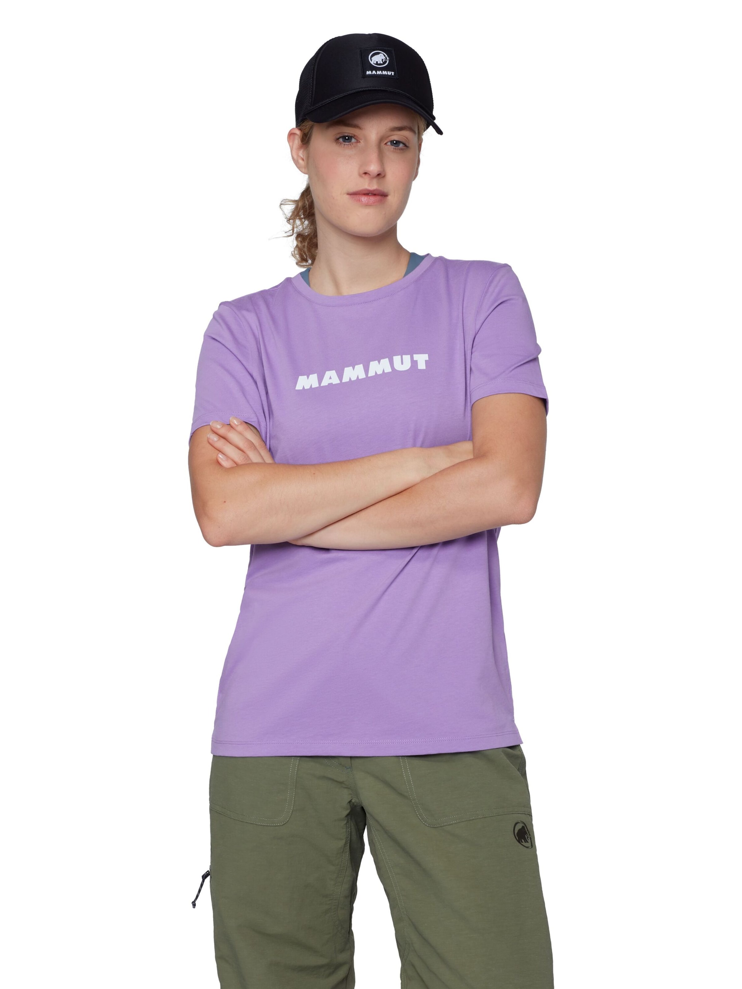 MAMMUT Shirt ‘Core Logo’ in Lila: Vorderseite