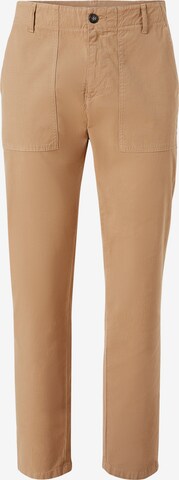 Coupe slim Pantalon chino North Sails en marron : devant