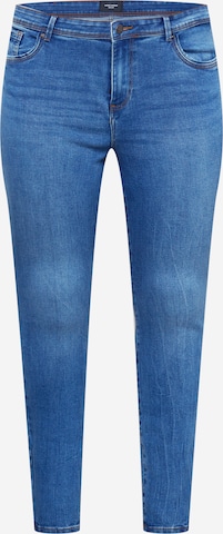 Vero Moda Curve Skinny Farmer 'Tanya' - kék: elől