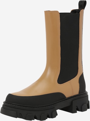 DKNY Chelsea Boots 'JONIE' i brun: forside