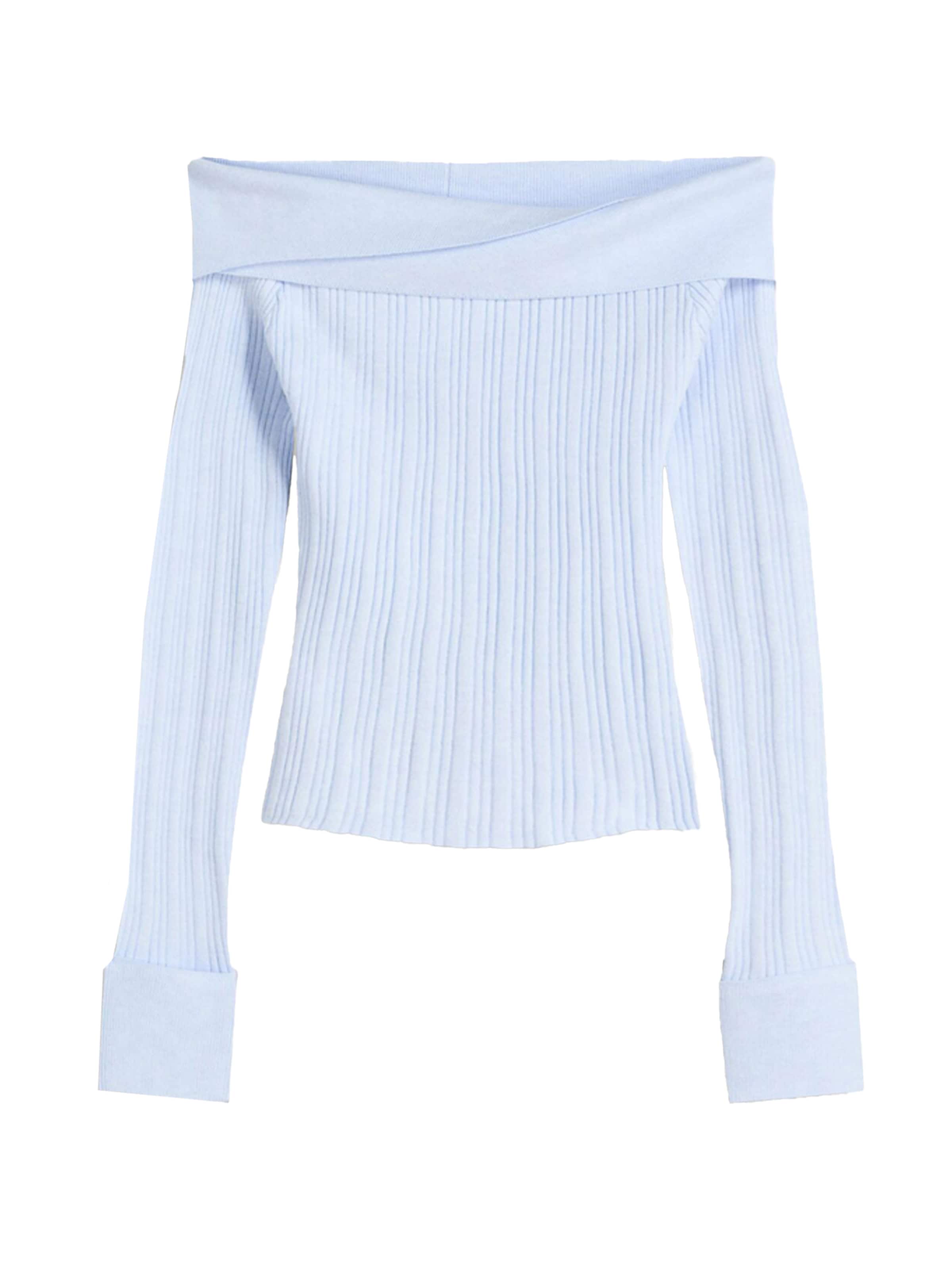 Pull-over Bershka en bleu : devant