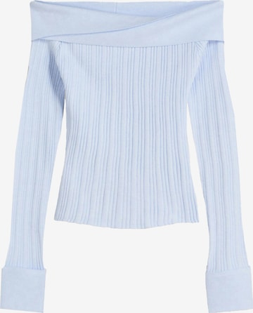 Pull-over Bershka en bleu : devant