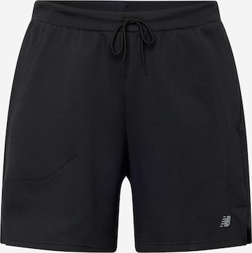 Regular Pantalon de sport new balance en noir : devant