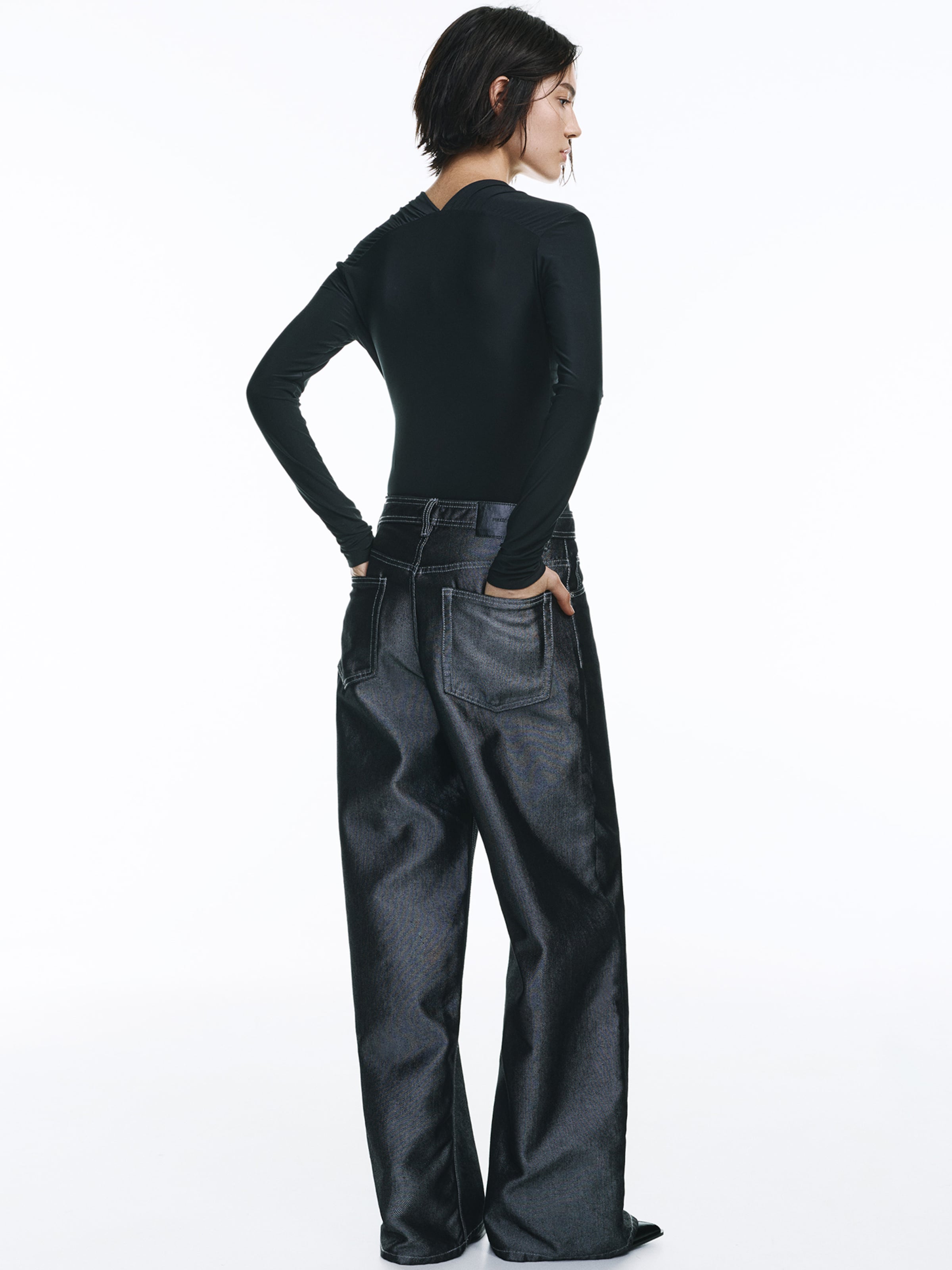 Pull&Bear Bodysuit in Black