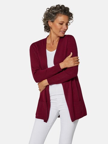 Goldner Knit Cardigan in Red: front