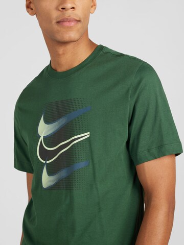 Nike Sportswear Majica 'SWOOSH' | zelena barva