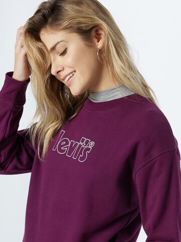 LEVI'S ® Sweatshirt 'Graphic Standard Crew' in Purple