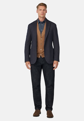Boggi Milano Regular fit Colbert in Blauw