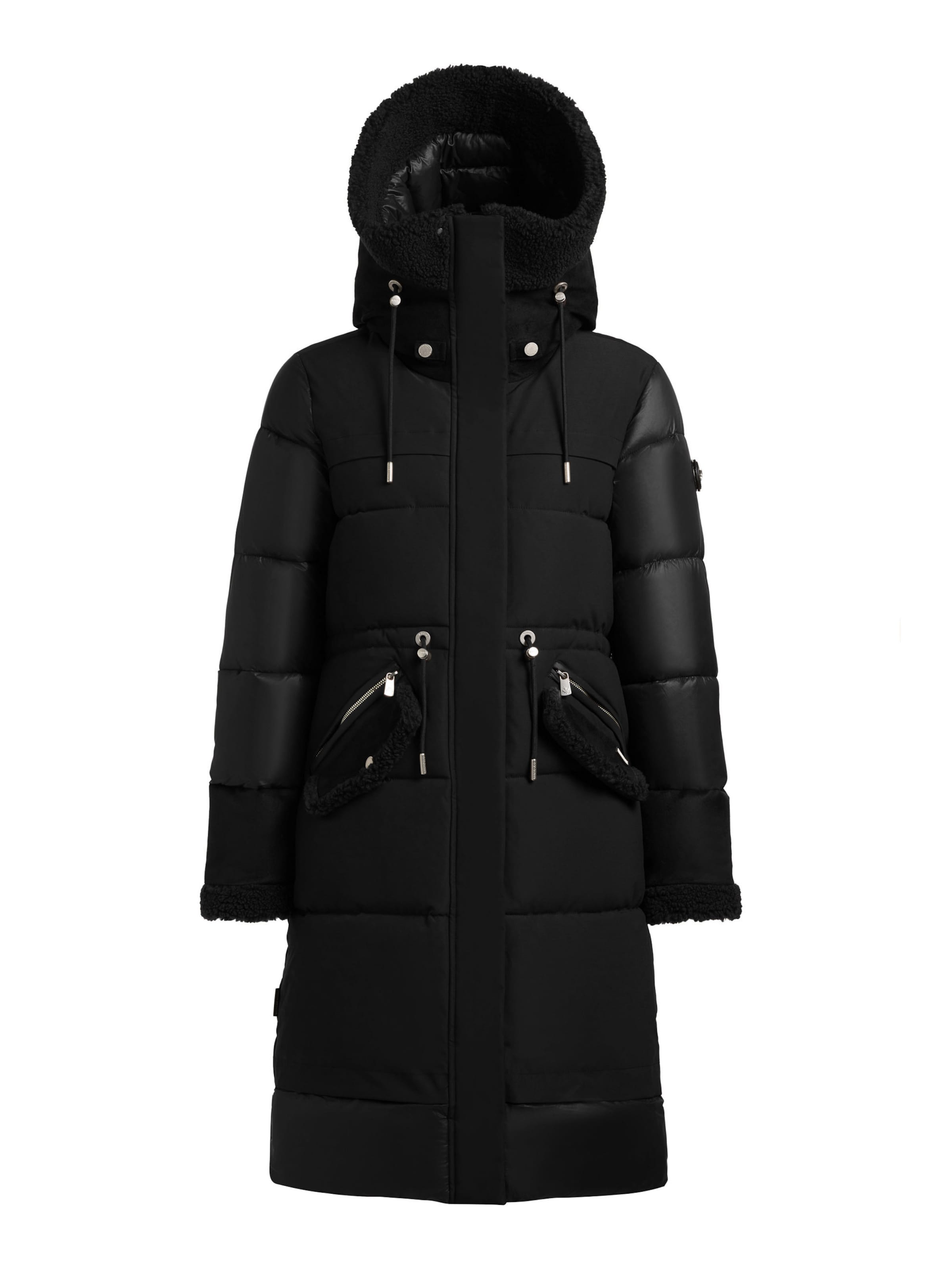 Cappotto invernale 'Dayana' di khujo in nero: frontale