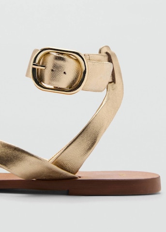 MANGO Sandals 'cudi' in Gold