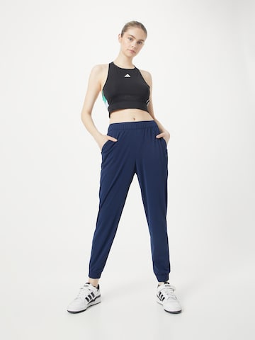 ADIDAS GOLF Tapered Workout Pants in Blue