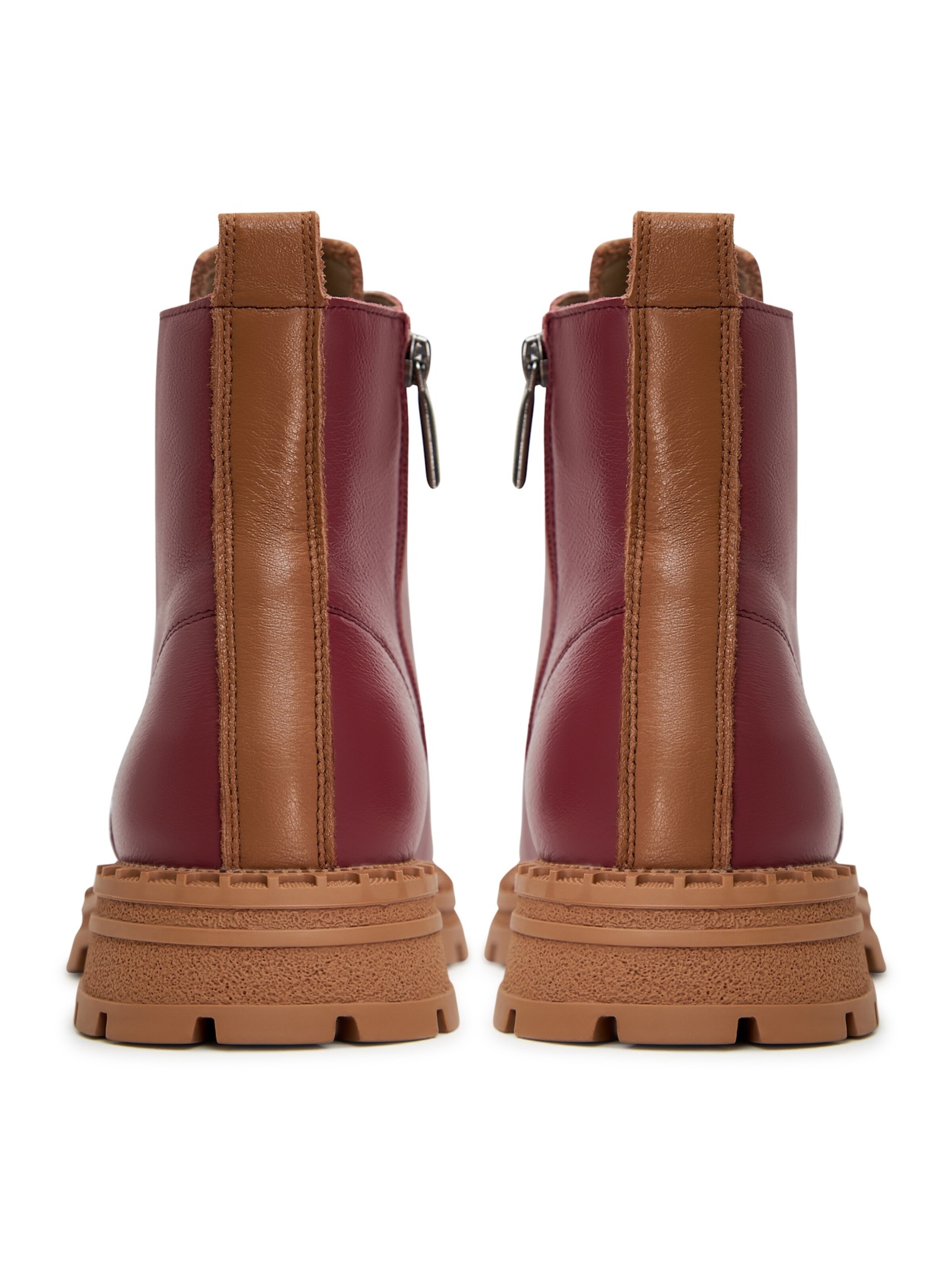 CESARE GASPARI Schnürstiefelette in Rot