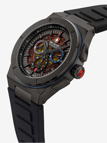 SWISS MILITARY HANOWA Analoog horloge 'Mission XFor-02' in Grijs