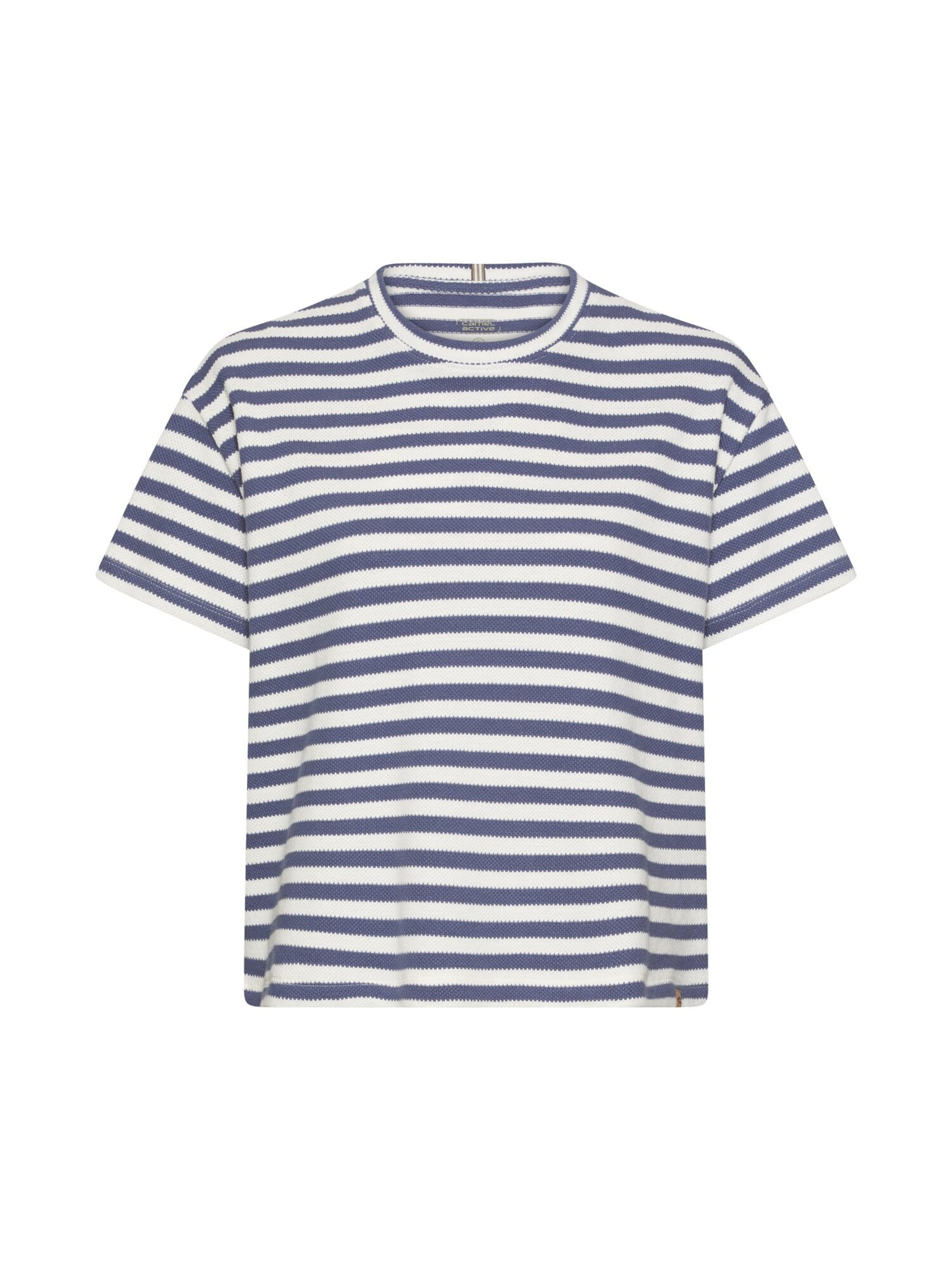CAMEL ACTIVE T-Shirt mit Rundhalsausschnitt in Blau: Vorderseite