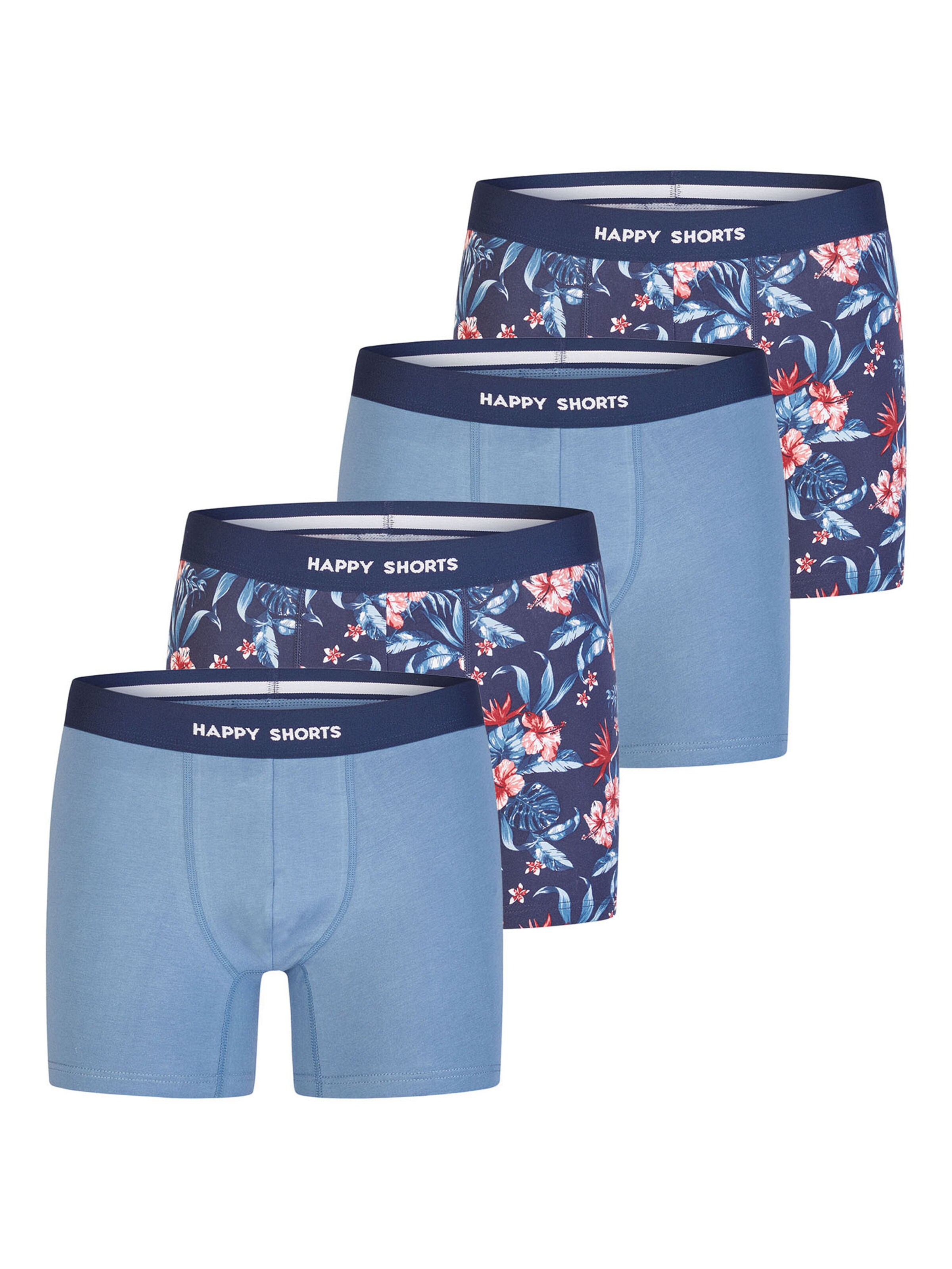 Happy Shorts Boxershorts in Blauw: voorkant