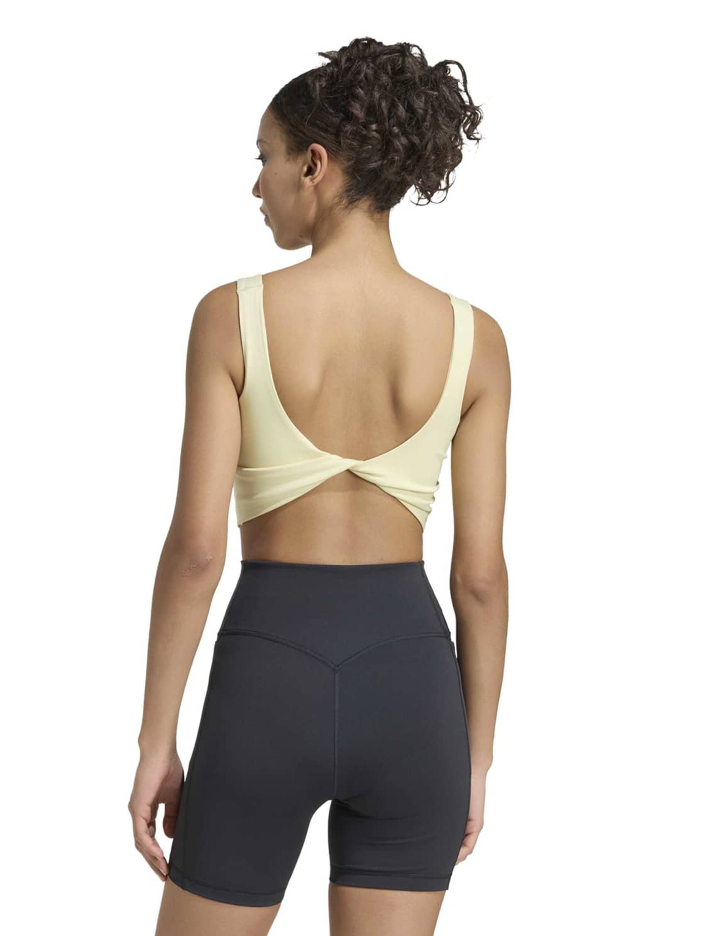 ADIDAS PERFORMANCE - Soutien Bustier Soutien de desporto 'Power' em amarelo