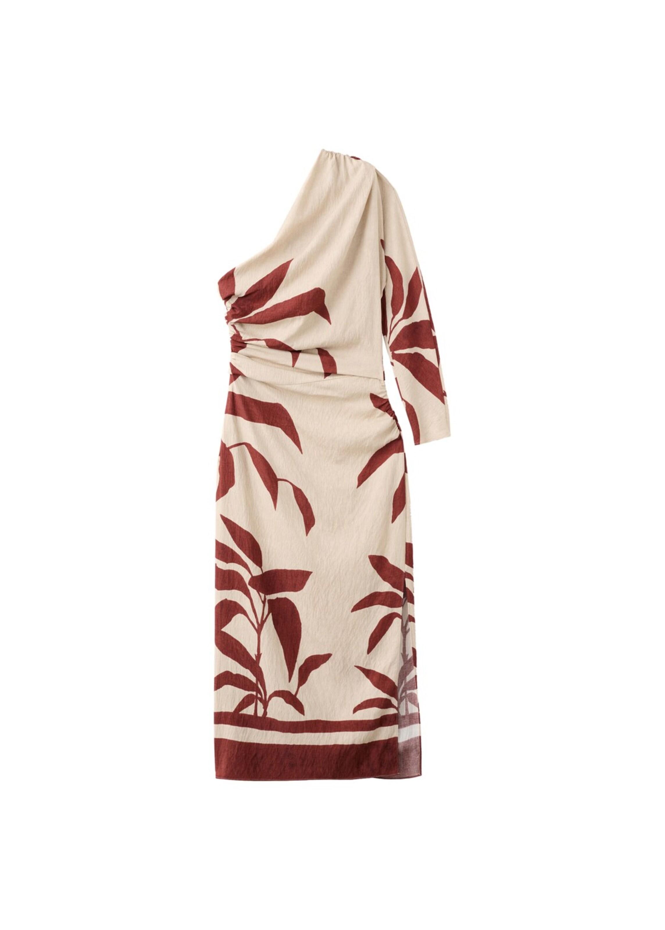 MANGO Dress 'Yara' in Beige / Burgundy, Item view