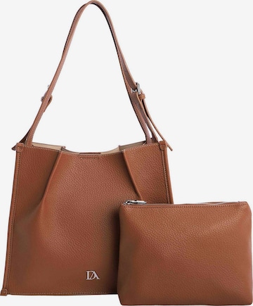 Don Algodon - Shopper 'Lucca' en marrón: frente