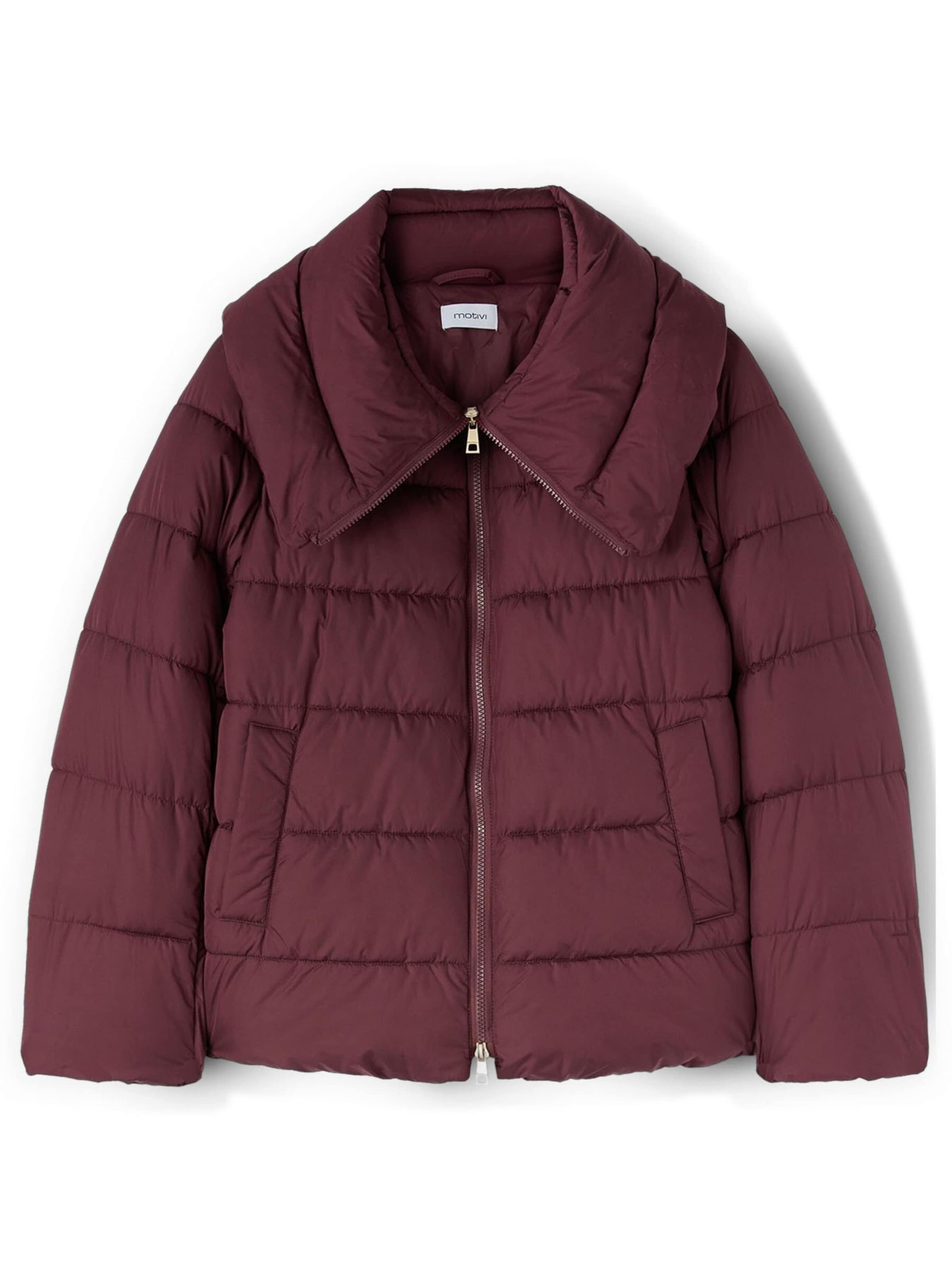 MOTIVI Winterjas in Rood: voorkant