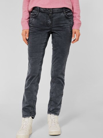 CECIL Slimfit Jeans 'Scarlett' in Grijs: voorkant