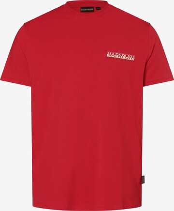 NAPAPIJRI Shirt 'S-Gras' in Red: front