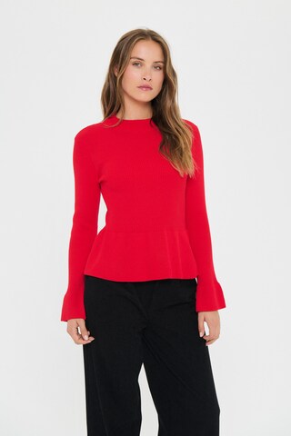 SAINT TROPEZ Pullover 'Madelena' in Rot: Vorderseite