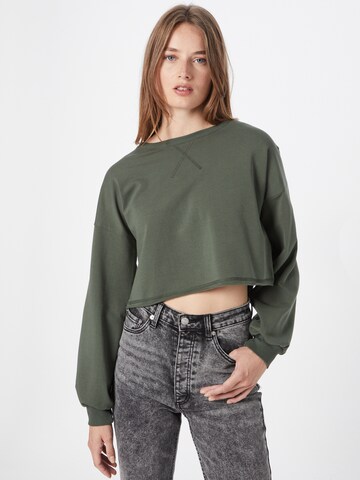 Sweat-shirt 'Liam' ABOUT YOU en vert : devant