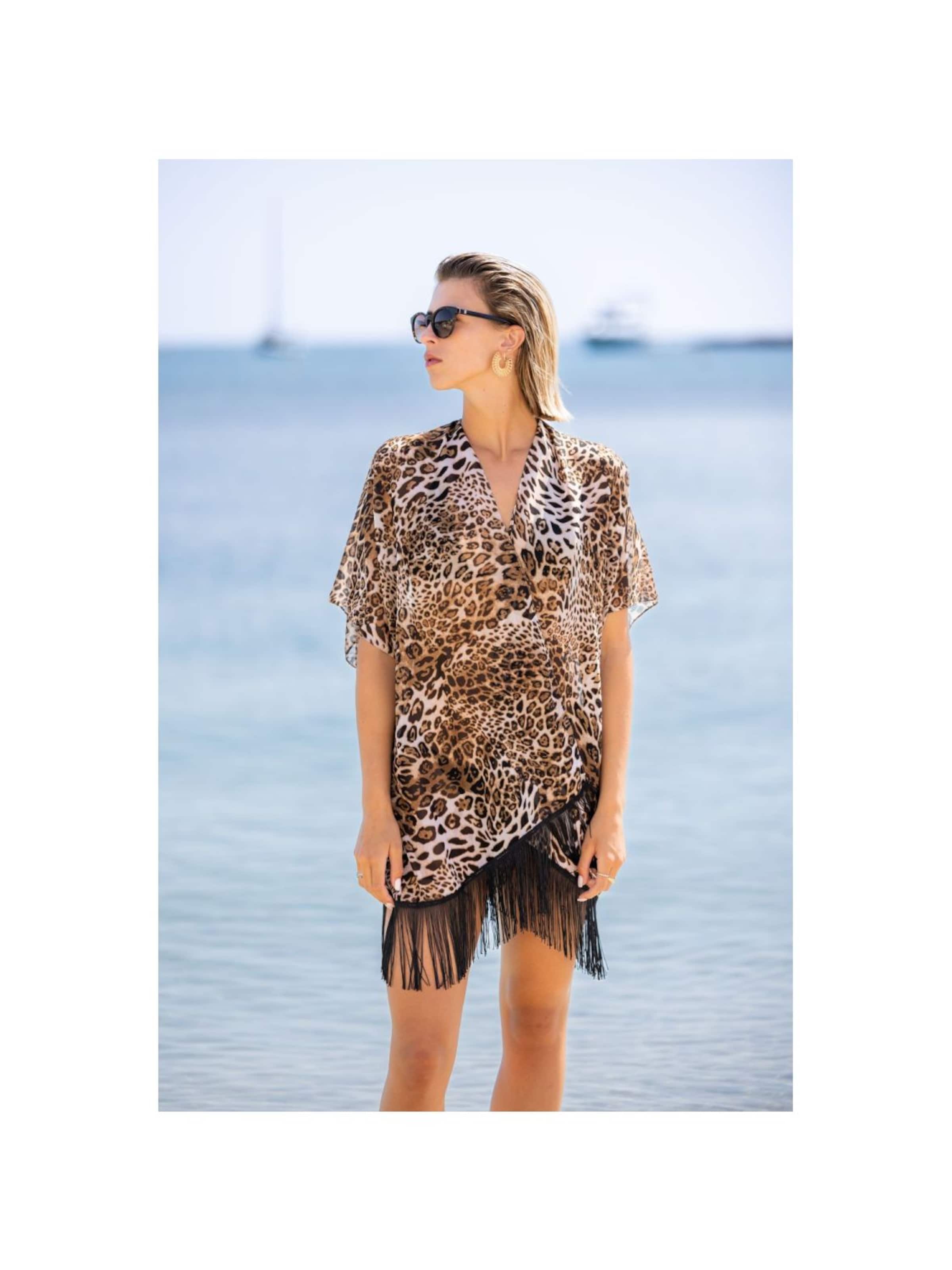 alberto cabale - Vestido de playa en marrón