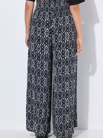 Ulla Popken Wide leg Παντελόνι 'Rose' σε μαύρο