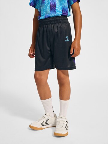 Hummel Regular Sports trousers in Black: front